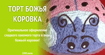 Уникальный торт с божьей коровкой