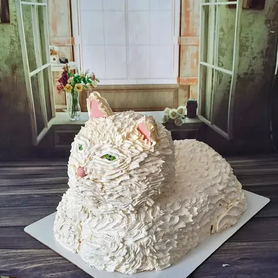 Торт кошка 27031318 стоимостью 5 350 рублей - торты на заказ ПРЕМИУМ-класса  от КП «Алтуфьево»