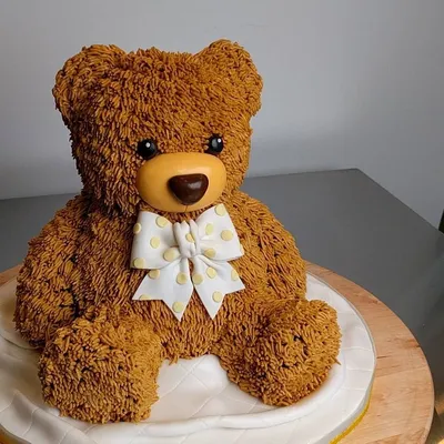 [37+] Торт в виде медведя фото