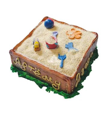 Восхитительный торт в виде песочницы - картинка
