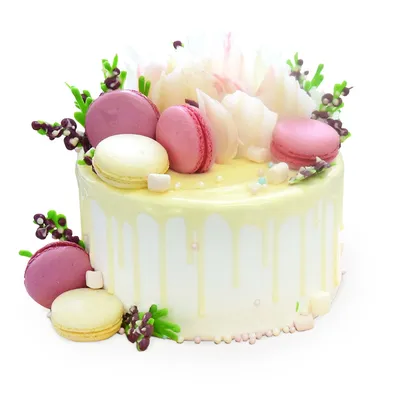 Загрузить весенний торт с яркими цветами