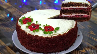 Торт заказной Вишня в шоколаде вес - купить с доставкой | Интернет-магазин  Добрянка