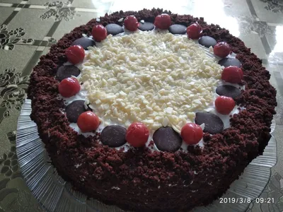 Cake CHERRY ICE CREAM / Chocolate sponge cake, cherry cream mousse RECIPE /  chocolate cake recipe - YouTube