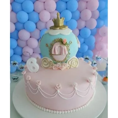 Торт для Принцессы. Торт Золушка. Торт Дисней. | Bolo festa infantil, Festa  cinderela, Bolo