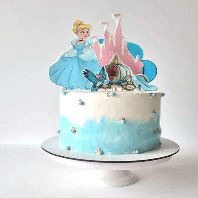 Детский торт для девочки \"Золушка спешит на бал\" можно заказать по хорошей  цене от 2450.00 рублей