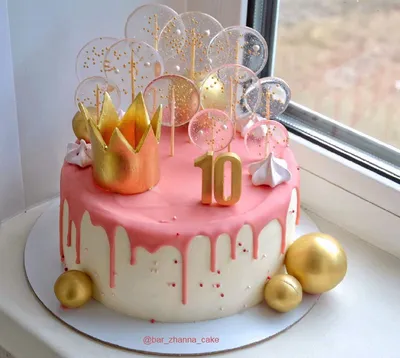 Торт на 10 лет девочке (57 фото) на День рождения | Торт для девочки,  Оригинальные торты, Шоколадные рецепты