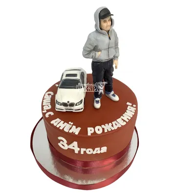 Торт с изображением любимого спорта для мужчин на день рождения