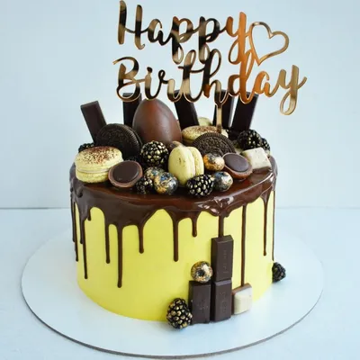Нежный торт для мужчин на день рождения