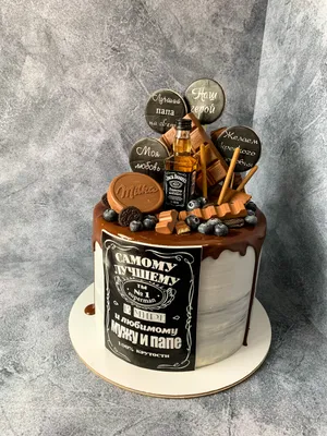 Торт с изображением путешествия для мужчин на день рождения