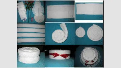 Набор полотенец - торт (баня+лицо): \"Barbatextile - ментол\"  (ID#1396591654), цена: 285 ₴, купить на Prom.ua