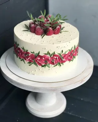 How to effectively decorate a cake with ONE nozzle? ITALIAN MERINGUE  Frosting! Quick and EASY! - YouTube