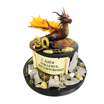 Торт с драконом Беззубиком №126423 заказать с доставкой