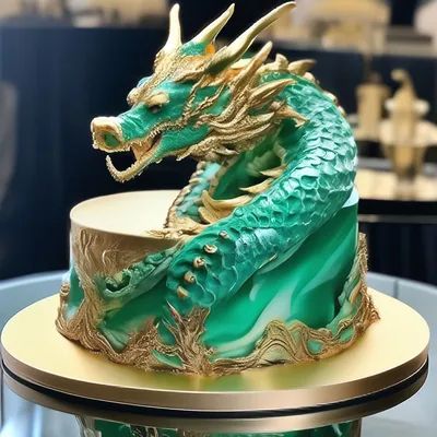 Свадебный торт Два дракона | Свадебные торты с драконами на заказ.
