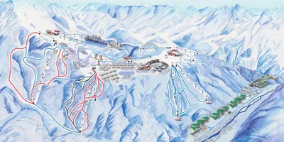 Вечернее катание в Красной Поляне 2019