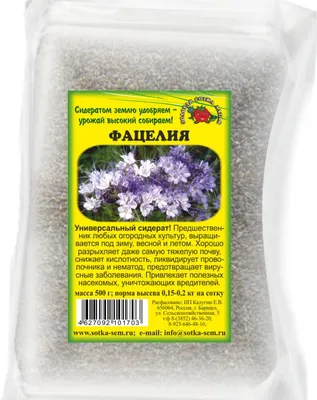Фацелия пижмолистная - 30 г - 30000 семена - Phacelia tanacetifolia –  Garden Seeds Market | Бесплатная доставка