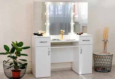 Туалетный столик с зеркалом Компанит Трюмо-6 1300х1300х460 мм дсп  дуб-сонома (ID#946217639), цена: 4773 ₴, купить на Prom.ua