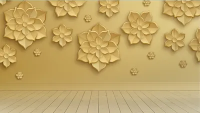 3D Pink Floral Wallpaper on Wooden Wall Look | Life n Colors