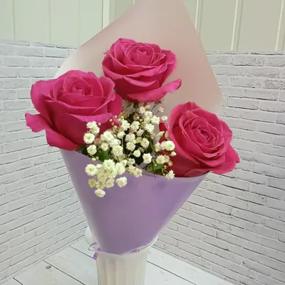 Заказать Букет \"3 желтых розы\" | Цветули - уникальный сервис по доставке  цветов без накруток и посредников в городе Котлас