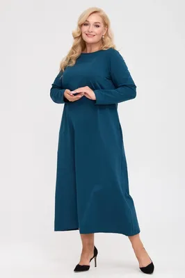 Трикотажное платье для полных женщин Джилл-Б д/р - купить в Украине