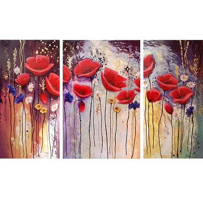 Купить картину Цветы, триптих в Москве от художника Варданян Нарине