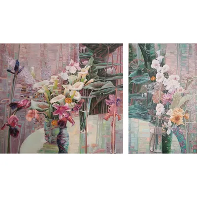 Картина триптих на холсте 3 части Цветы 30 х 30 см (3868-К691) — купить в  интернет-магазине STARMAX