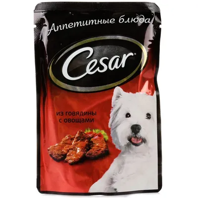 Купить Влажный Корм Cesar (Цезарь) Для Собак Курица и Зеленые Овощи в Соусе  85г (1*28) в Екатеринбурге: бесплатная доставка.