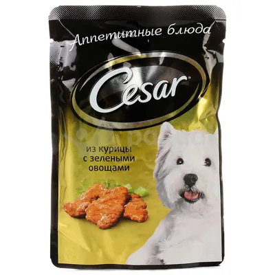 Корм для собак «Cesar» курица, овощи, 85 г купить в Минске: недорого в  интернет-магазине Едоставка