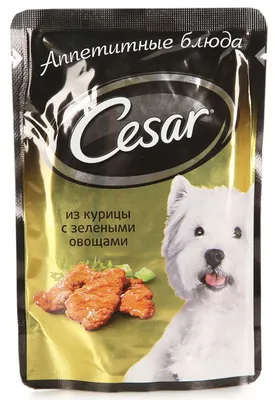 Купить Корм для собак CESAR говядина с паприкой и шпинатом в соусе пауч в  Бетховен