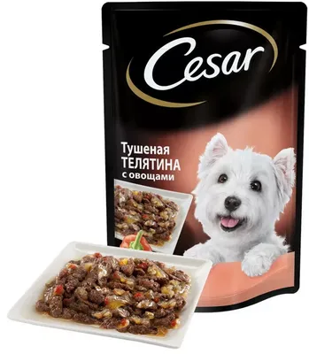 Влажный корм Cesar для собак, ягненок с овощами в соусе, пауч, 85 г в  Бишкеке купить по ☝доступной цене в Кыргызстане ▶️ max.kg