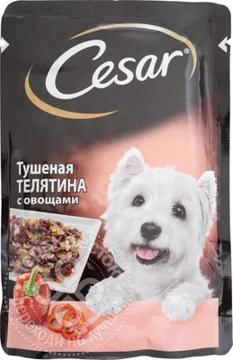 Влажный корм Cesar для собак, с ягненком и овощами в соусе, 28 шт х 85 г -  купить с доставкой по выгодным ценам в интернет-магазине OZON (1052869695)