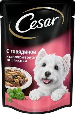 Влажный корм Cesar с курицей и индейкой для собак 150 г купить для Бизнеса  и офиса по оптовой цене с доставкой в СберМаркет Бизнес