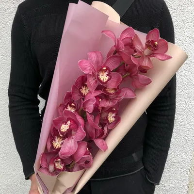 Букет из орхидеи Цимбидиум розовая купить в Азове - Заказать с доставкой  недорого