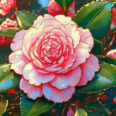 Камелия Японская (Camellia japonica) 50 см - купить в Минске с доставкой,  цена и фото в интернет-магазине Cvetok.by