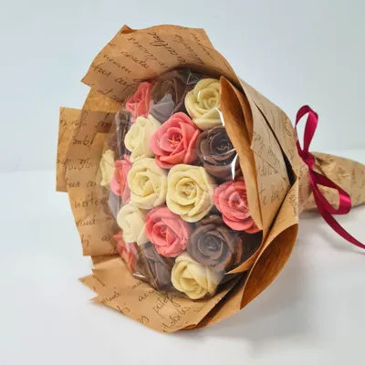 Как сделать букет из шоколадных роз? Мастер-класс и видео о том, как  сделать шоколадные розы и оформить их букет. Поэтапно.