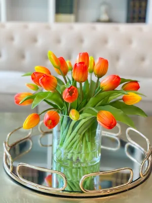 Нежный букет из 29 тюльпанов - Городские цветы