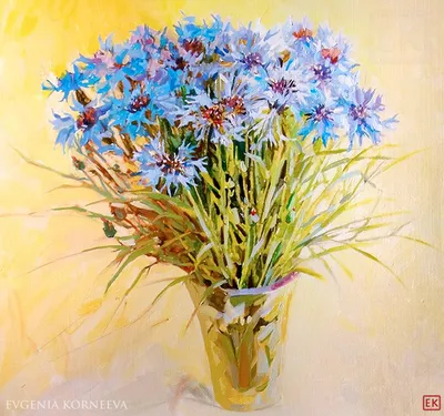 Синие полевые цветы - 71 фото