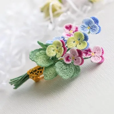 Красивый объемный цветочек | Вязание крючком от Елены Кожухарь