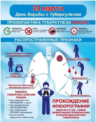 Один больной может заразить туберкулезом 10-15 человек | КГБУЗ  «Владивостокская поликлиника № 1»
