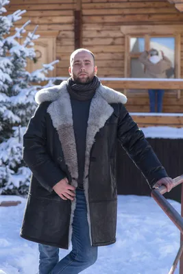 Мужской армейский тулуп из овчины – купить в интернет-магазине Алия