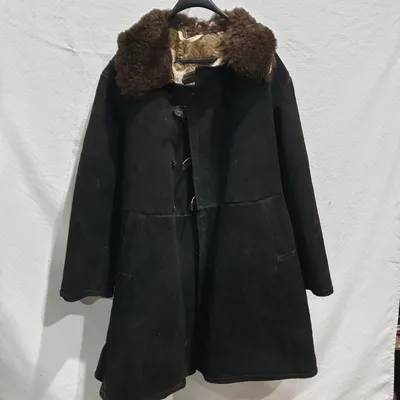 Fur coat OLOVO (blue) - OLOVO