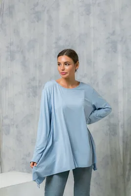 Серая вязаная теплая туника 69397 за 519 грн: купить из коллекции Groovy -  issaplus.com