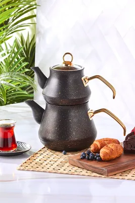 Турецкий чай био-гранит белый пыльный металлический ручной гранитный чайник-металлический  золотой Ручной стеклянный чайник с крышкой гранитный чайник | AliExpress