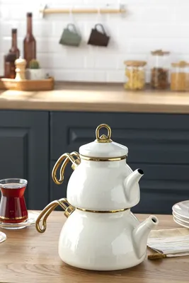 Купить Двойной чайник с ситечком для заварки из нержавеющей стали, турецкий  чайник, набор чайников, бойлер, чайник для газовых плит, кухонные  принадлежности, чайники | Joom
