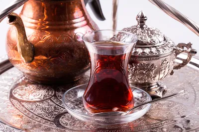 Красивый турецкий чайник в технике …» — создано в Шедевруме