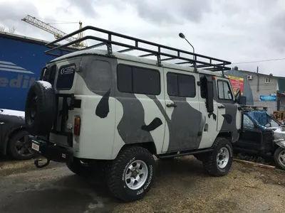 Покраска кузова УАЗ в камуфляж защитным покрытием RAPTOR™ U-POL