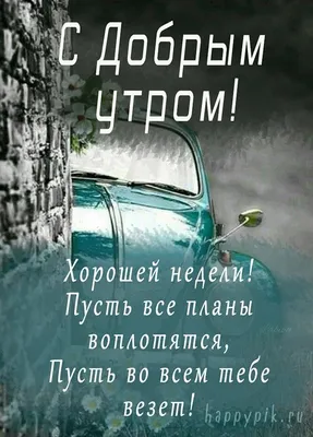 Доброе утро, удачной недели! | Открытки Тедди | ВКонтакте