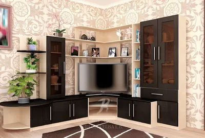 Угловые мини стенки под телевизор по фабричным ценам — заказать мебель от  производителя