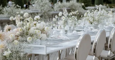 Оформление свадебного стола жениха и невесты в Одессе: 1 декоратор для украшения  свадебных столов