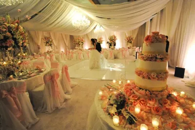 Декор шатра на свадьбу в Москве, свадебный декор. Украшение свадебных шатров