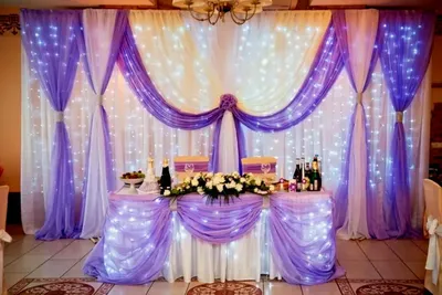 Украшение зала на свадьбу - цветами, тканью, воздушными шарами — ПатиДекор